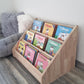 Bibliothèque Montessori au sol