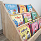 Bibliothèque Montessori au sol