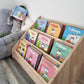 Bibliothèque Montessori au sol