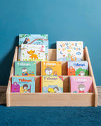 Bibliothèque Montessori au Sol en Bois Naturel