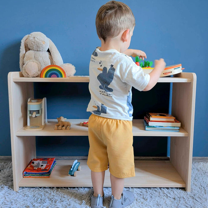 Etagère Montessori à hauteur d'enfant - 3 Hauteurs