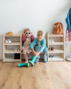 Meuble d’Entrée Montessori en Bois à Hauteur d’Enfant - Modèle DUO