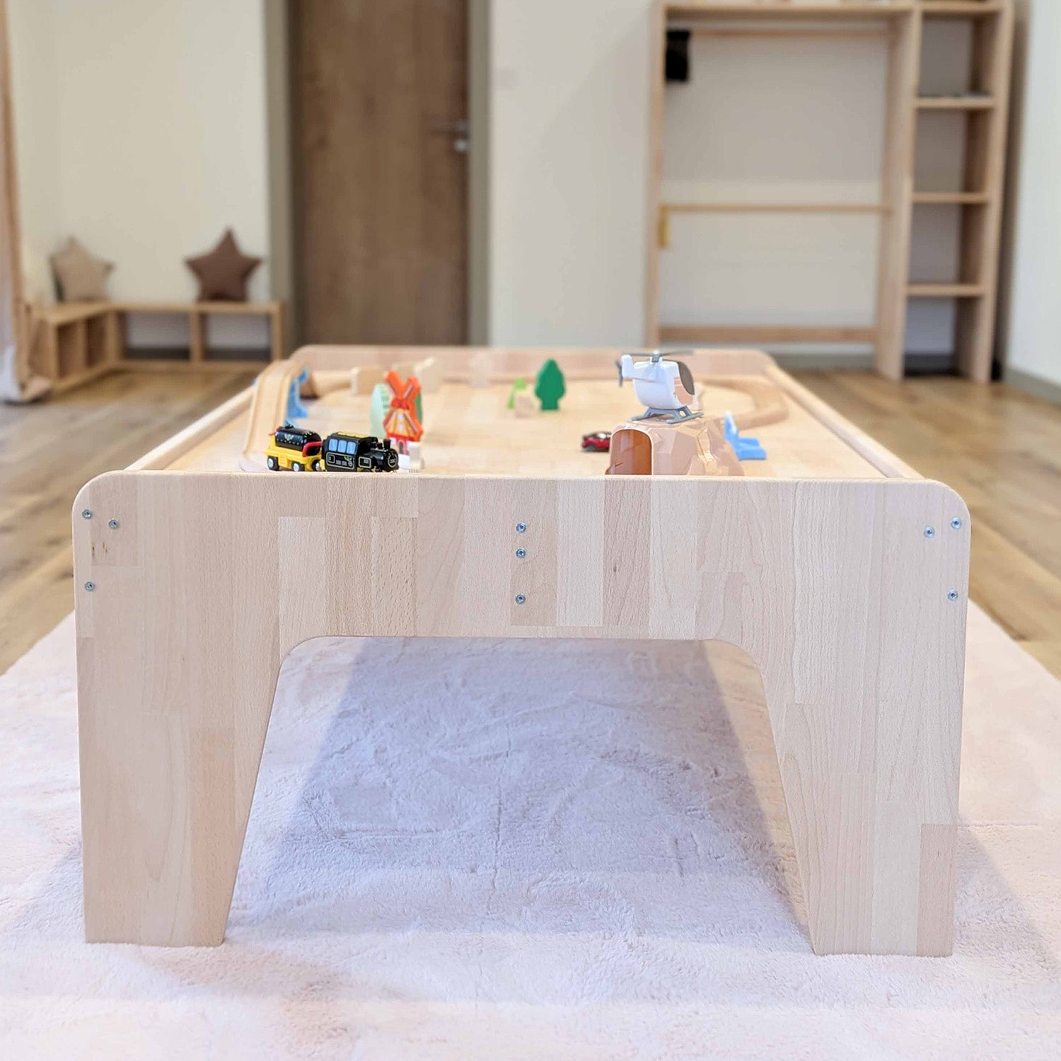 Table d’activité enfant en hêtre massif – XXL