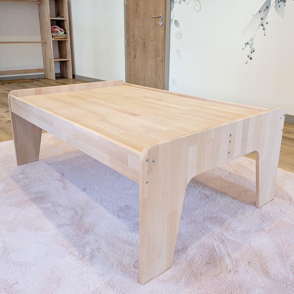 Table d’activité enfant en hêtre massif – XXL