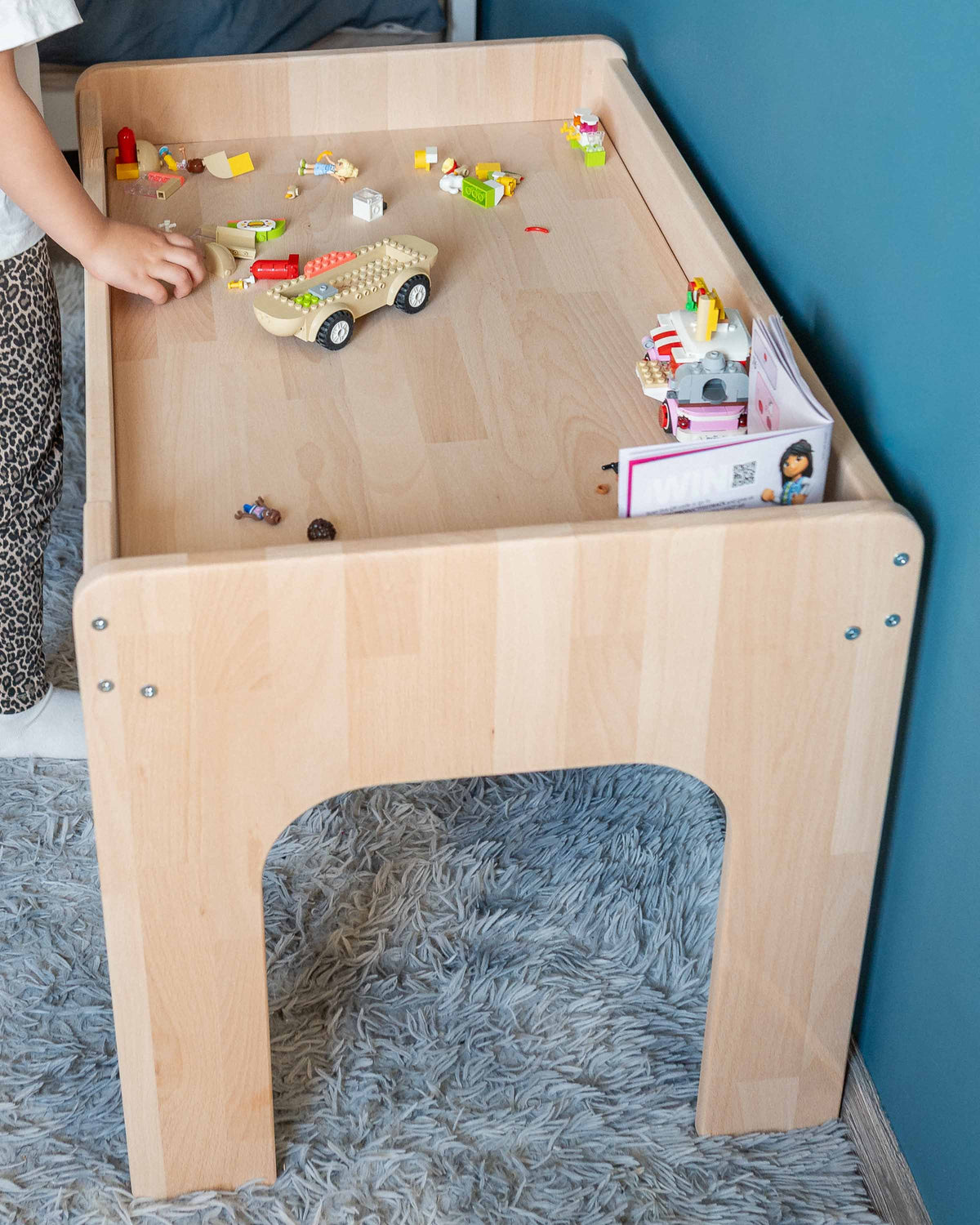 Table d'activité Montessori en Bois à Hauteur d'Enfant