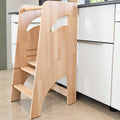 Mitwachsender Montessori-Lernturm aus Holz