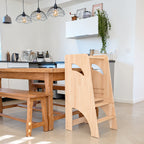 Mitwachsender Montessori-Lernturm aus Holz