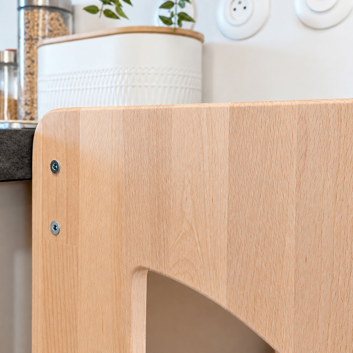 Mitwachsender Montessori-Lernturm aus Holz