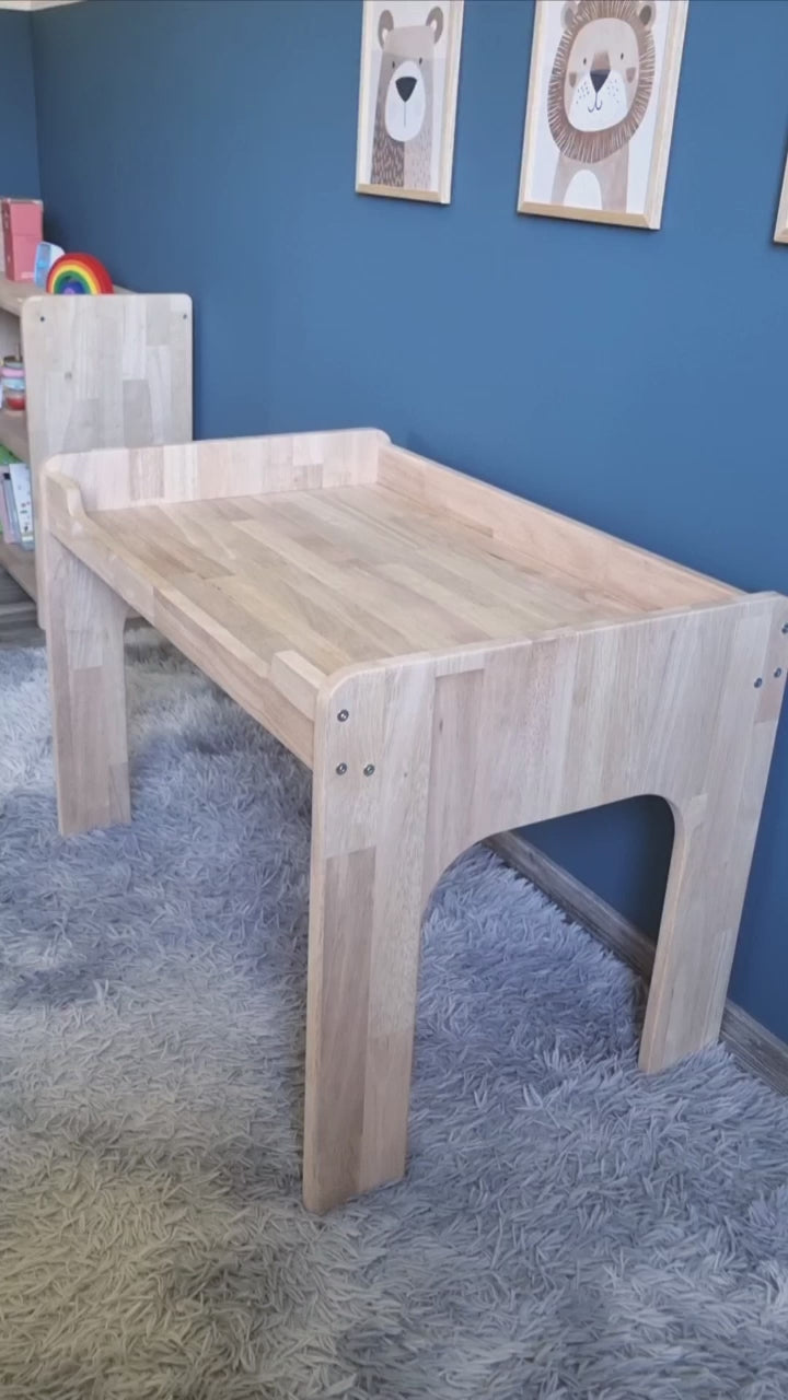 Table d'activité Montessori en Bois à Hauteur d'Enfant