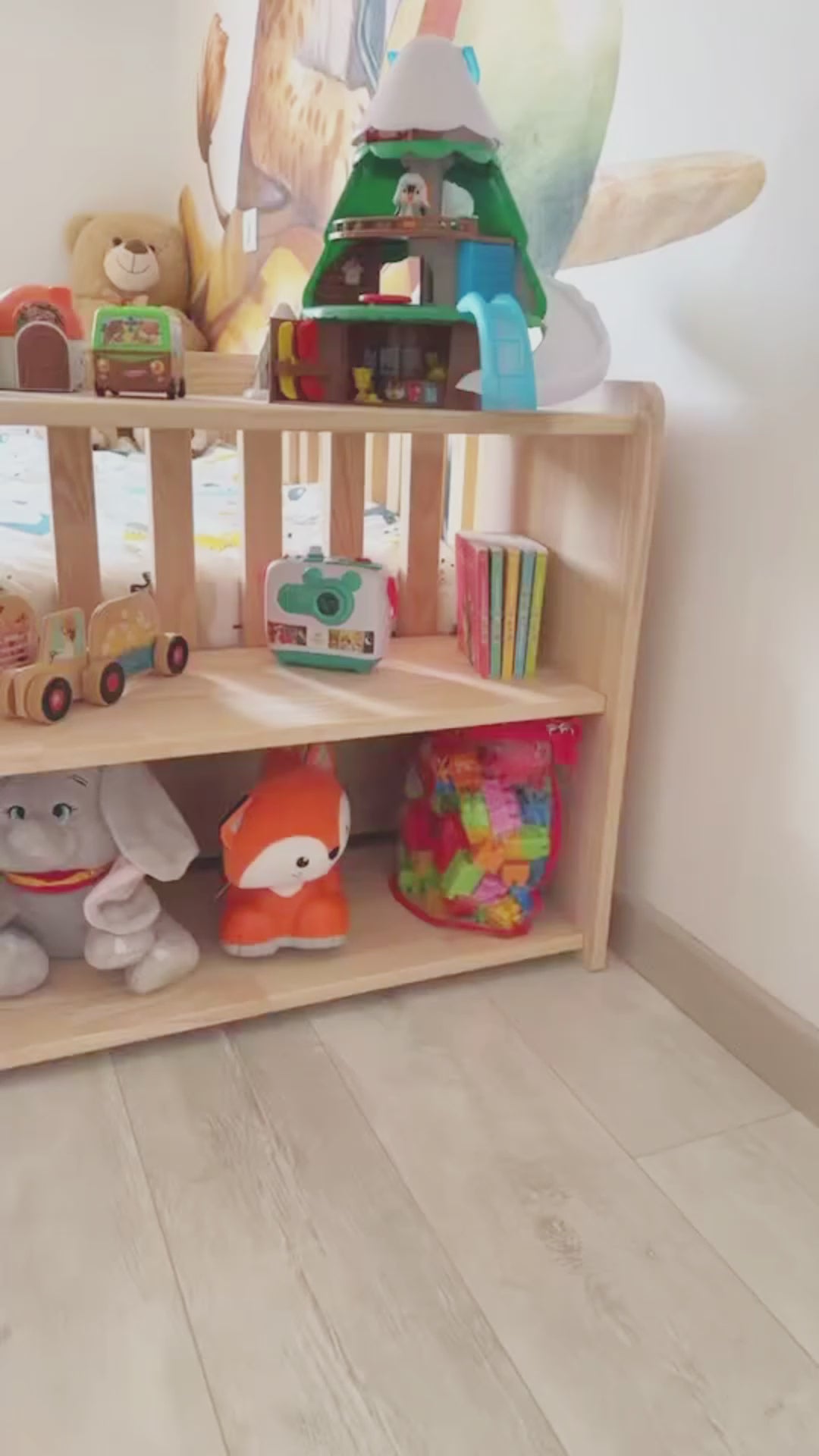 Etagère Montessori à hauteur d'enfant - 3 Hauteurs